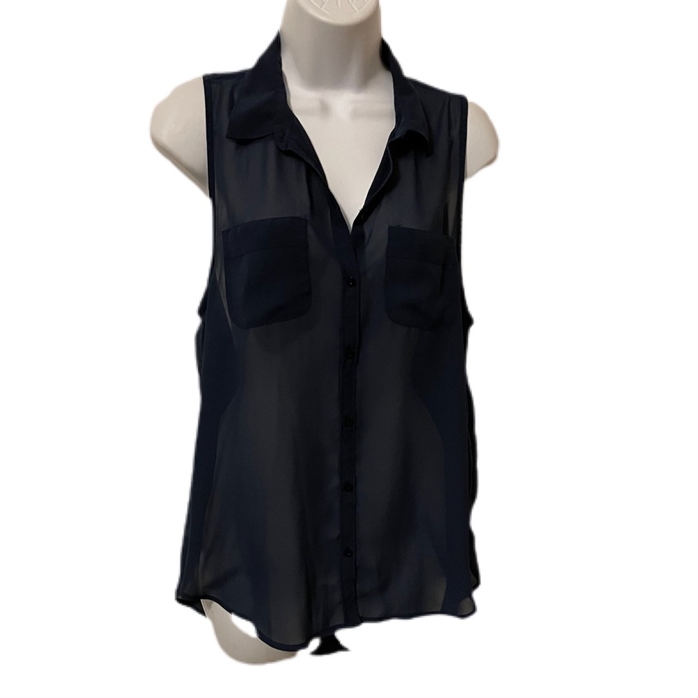 Hollister navy blue top